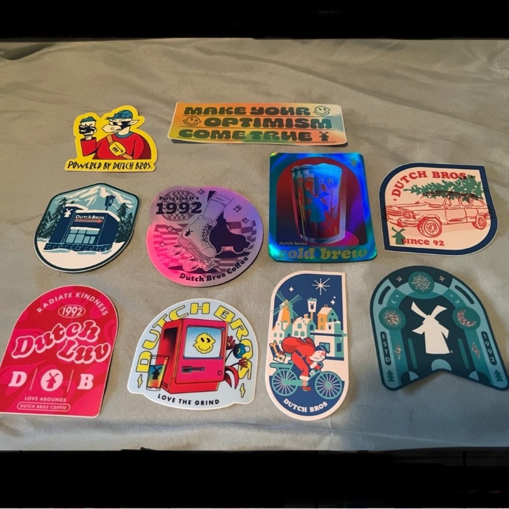 Dutch Bros Sticker Set